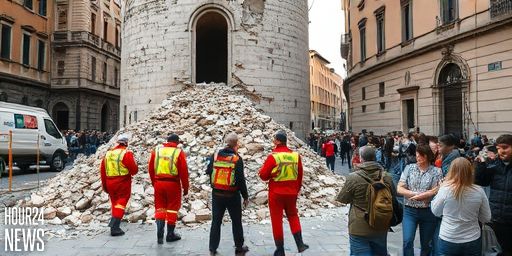 Rescuers Race to Free Man from Collapsed Medieval Tower in Rome