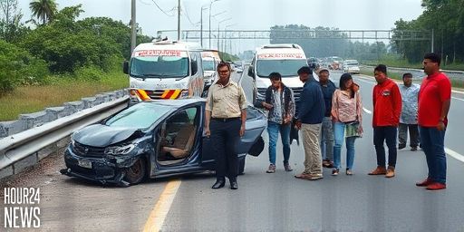 Tragedy on AMJ Highway: Parents Die, Daughter Injured After Car Slams into Guardrail near Jasin