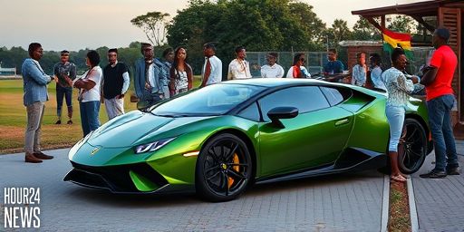 Ibrahim Mahama Steals the Spotlight at Supercar Spectacle Launch in Accra