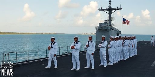 US flagship aircraft carrier arrives in Caribbean amid buildup