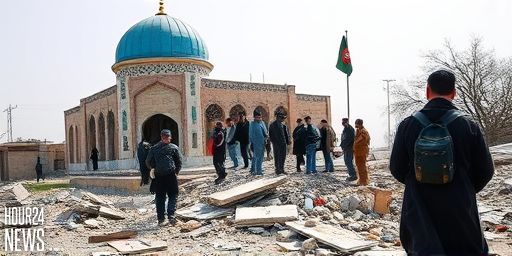 Blue Mosque Damaged by Earthquake in Mazar-e-Sharif, Afghanistan