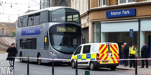 Bus Crash in East London Near Manor Park Station