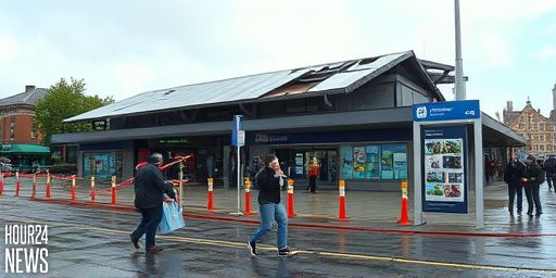 Oldham Storm Claudia: Bus Station Roof Damaged by Wind