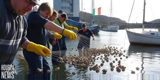 Oysters Return to Dublin Bay in Dún Laoghaire Harbour