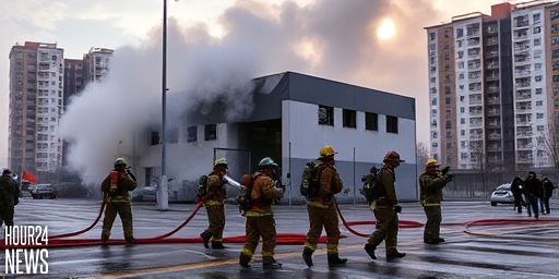 Dozens of Firefighters Tackle Blazing Fire in Eunos Industrial Area