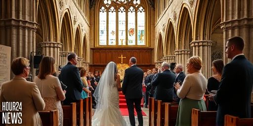 Holly Ramsay and Adam Peaty: Festive Bath Abbey Wedding