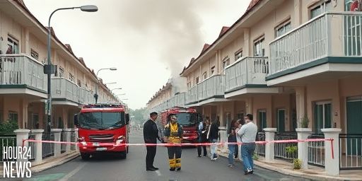 Fire at Terraced Houses in Joo Chiat: 1 Hospitalized, 20 Evacuated