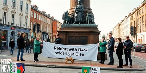 Gaza Solidarity Nativity Recreated by Dublin Activists