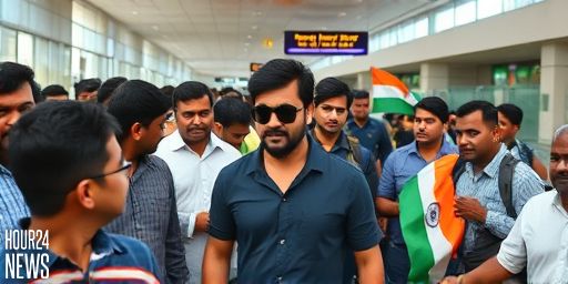 Vijay mobbed at Chennai airport: actor slips during exit as fans surge