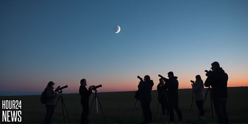 Moon and Saturn Shine in Southern Sky After Sunset Dec 26