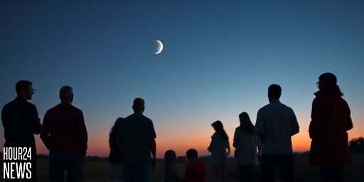 Moon and Saturn Shine Together in the Southern Sky After Sunset on December 26