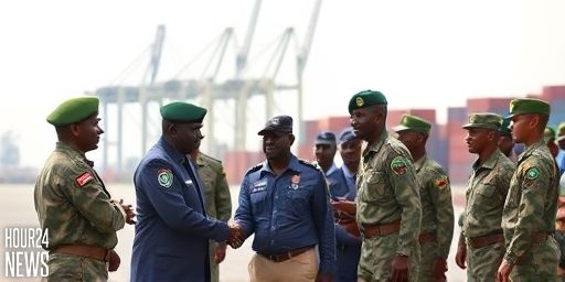 Defence CS Tuya Visits KDF Troops at Kismayo Port