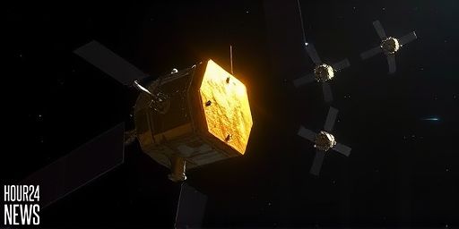 Golden satellite insulation sparkles in a test photo of the day: Dec. 30, 2025