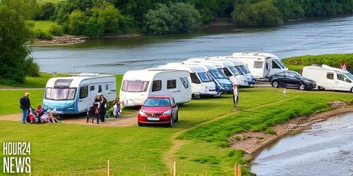 Caravans at Free Riverside Campsites Ignite Debate on Fair Access