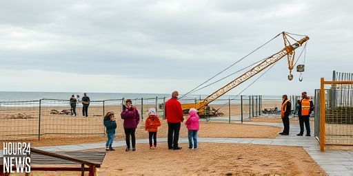 Coastal Freak Storm Smashes Holiday Park as Crane Snaps in High Winds