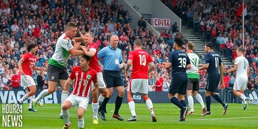 Liverpool cling on to win chaotic clash against nine-man Spurs as Isak injured