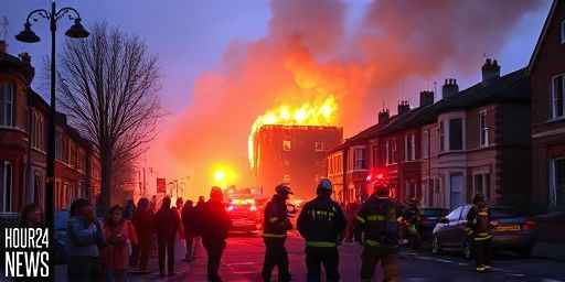 Warning issued to residents as fire crews tackle blaze