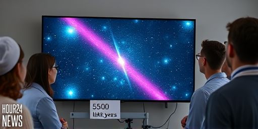 Hubble Unveils a Bright Glow from a Young Massive Star in Sagittarius