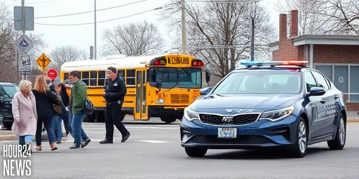Geelong school bus crash: stolen car confrontation
