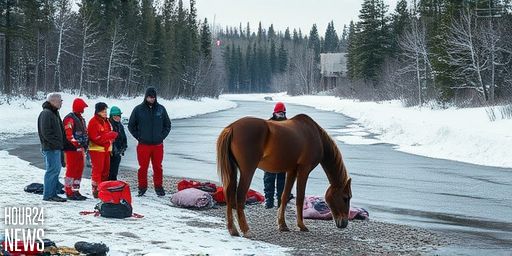 Horse Rescue Near Cochin Sask: Frosty Safe After Creek Rescue