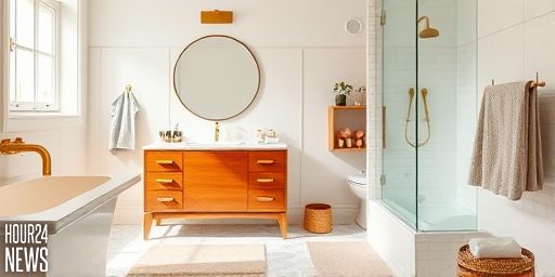 Ashley Tisdale’s Mid-Century Bathroom Trend Modernized