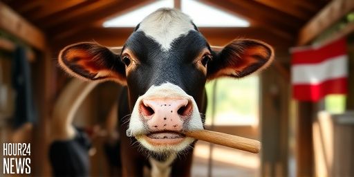 Outstanding in Her Field: Cow Recorded Using Tool for First Time