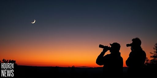 A Slim Crescent and Saturn: Night Sky Guide for January 22