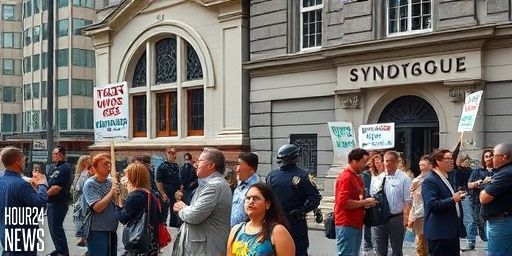 Protesters chant Hamas support near NYC synagogue