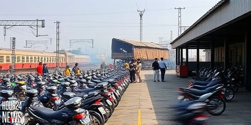 Kerala Fire at Thrissur Station Destroys Hundreds of Two-Wheelers