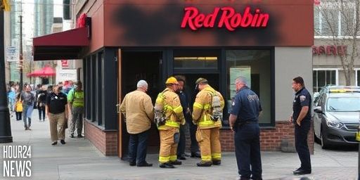 Portland Red Robin Fire Sparks from Homeless Warming Fire in Lloyd District