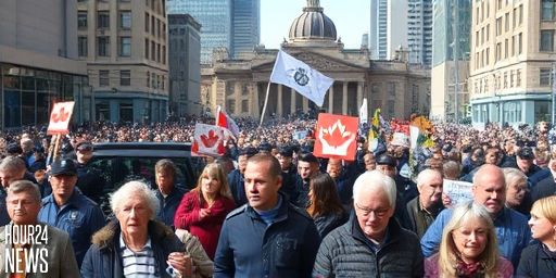 Dozens Gather for Anti-Immigration Rally in Toronto, Counter-Protest Erupts