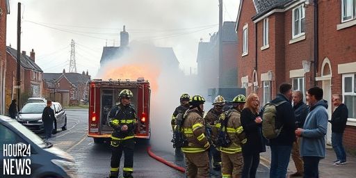 Major Fire Disrupts Bangor as Firefighters Tackle Blaze on Balloo Way