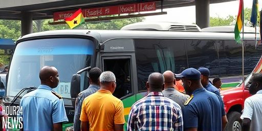 Kumasi Bus Clash: Driver and Mate Face Off with Task Force Over Fare Hike