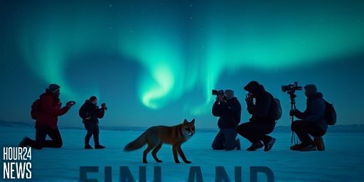 Aurora Chaser Captures Fox Bask in Finland’s Legendary Fox Fires