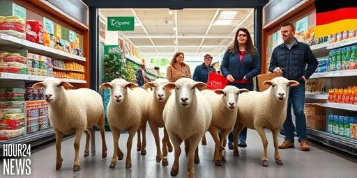 Lamb Invasion: Fifty Sheep Storm a German Supermarket