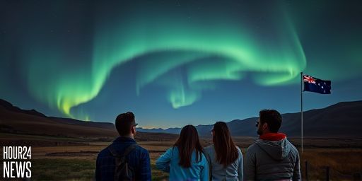 Aurora Australis Lights Up Invercargill Skies Tonight